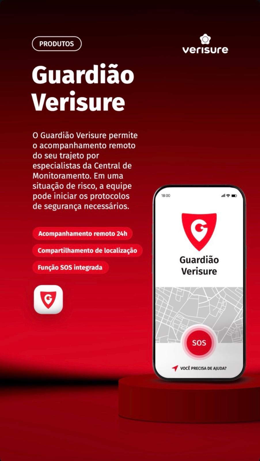 Apresentação do produto Verisure: Aplicativo