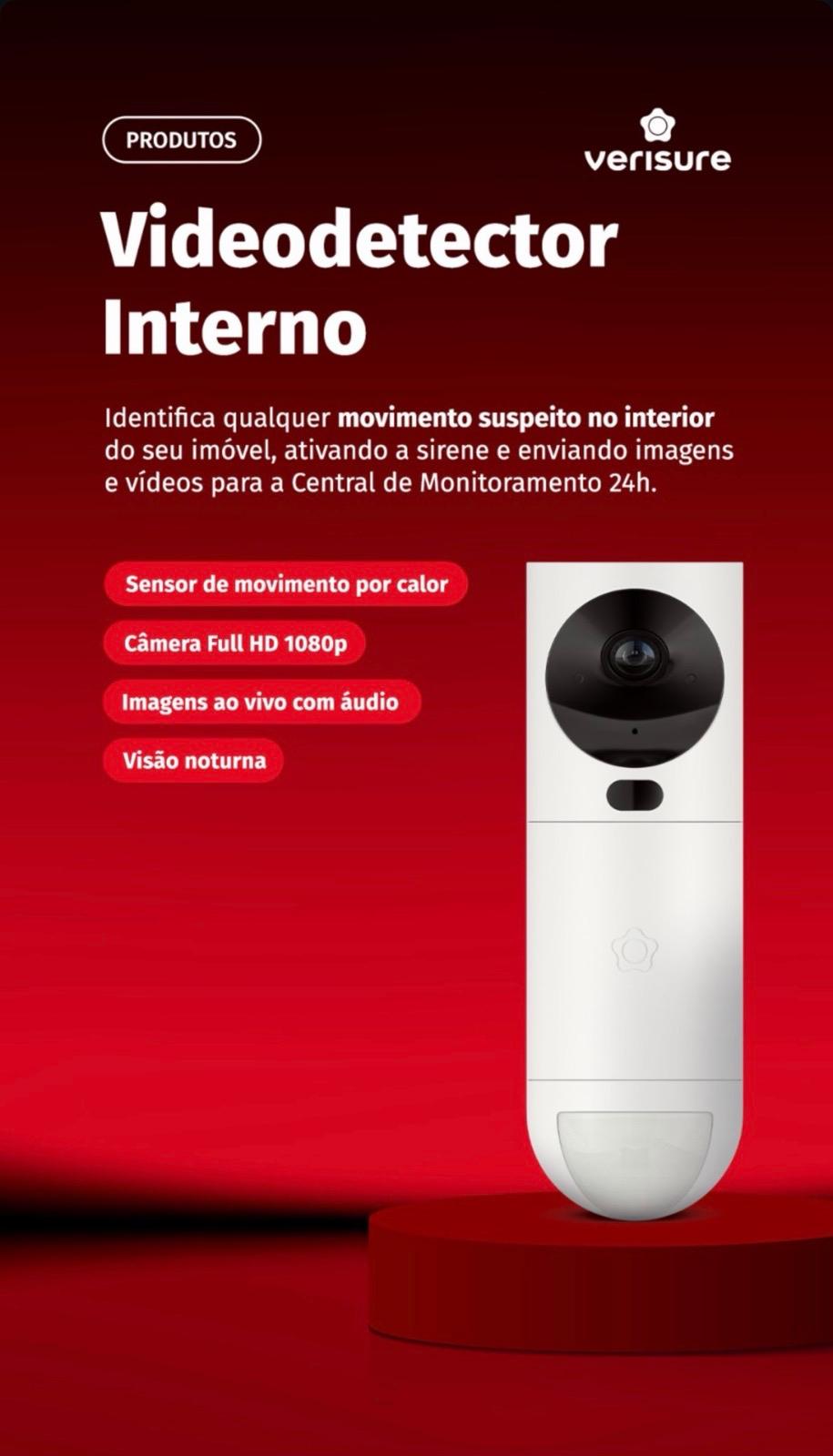 Apresentação do produto Verisure: Videodetector interno